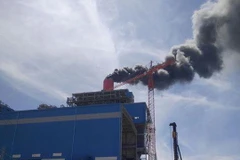 Hiện trường vụ cháy. (Ảnh: Nguyễn Thanh/TTXVN)