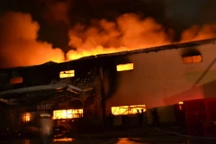 Hiện trường vụ cháy. (Nguồn: TTXVN)