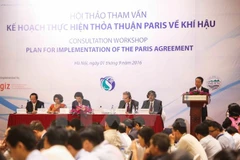 Hội thảo 'Tham vấn Kế hoạch thực hiện Thỏa thuận Paris về khí hậu' (Nguồn: TTXVN)