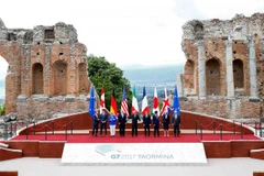 Các nhà lãnh đạo G7 chụp ảnh chung. (Nguồn: Reuters)