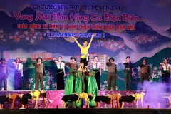 Một tiết mục tại chương trình. (Ảnh: Phan Tuấn Anh/TTXVN)