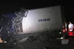 Hiện trường vụ tai nạn. (Nguồn: TTXVN)