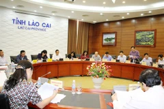 Quang cảnh buổi làm việc. (Nguồn: Báo Lào Cai)