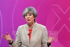 Thủ tướng Anh Theresa May tại một sự kiện ở York, miền bắc nước Anh ngày 2/6 vừa qua. (Ảnh: AFP/TTXVN)