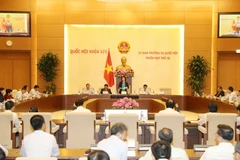Quang cảnh Phiên họp thứ 10 của Ủy ban Thường vụ Quốc hội. (Ảnh: Trọng Đức/TTXVN)