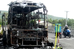 Hiện trường vụ cháy. (Thế Lập/TTXVN)