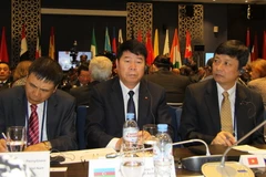 Thượng tướng Bùi Văn Nam, Ủy viên Trung ương Đảng, Thứ trưởng Bộ Công an tham dự Hội nghị. (Ảnh: Dương Trí/TTXVN)