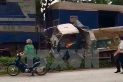 Một vụ tai nạn đường sắt. (Nguồn: TTXVN)