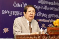 Phó Thủ tướng Campuchia kiêm Bộ trưởng cấp cao phụ trách Văn phòng Hội đồng Bộ trưởng Campuchia Samdec Vibol Panha Sok An mới qua đời. (Nguồn: THX/TTXVN)