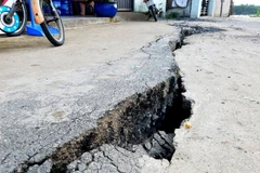 Xuất hiện vết nứt dài trên đường dân sinh ở Thành phố Hồ Chí Minh