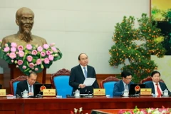 Thủ tướng Nguyễn Xuân Phúc chủ trì Phiên họp Chính phủ thường kỳ tháng 1 năm 2017. (Ảnh: Thống Nhất/TTXVN)