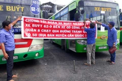 Long An: Phản đối ra tuyến xe buýt mới, nhà xe tuyến cũ ngừng chạy