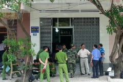 Hiện trường vụ nổ. (Ảnh: Xuân Triệu/TTXVN)