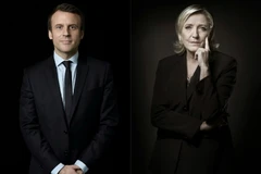 Ứng cử viên độc lập Emmanuel Macron (ảnh, trái) và ứng cử viên cực hữu Marine Le Pen (ảnh, phải). (Nguồn: AFP/TTXVN)