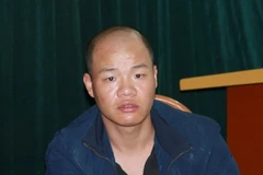 Đối tượng Nguyễn Sơn Hà tại cơ quan công an tỉnh Sơn La. (Ảnh: Nguyễn Chiến/TTXVN)