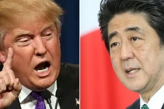 Thủ tướng Nhật Bản Shinzo Abe và Tổng thống Mỹ Donald Trump. (Nguồn: CNBC.com)
