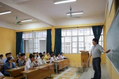 Một giờ học của sinh viên. (Ảnh: Lê Minh Sơn/Vietnam+)