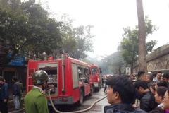 Cháy tại số nhà 83 Phùng Hưng. (Ảnh: PV/Vietnam+)