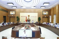 Chủ tịch Quốc hội Vương Đình Huệ phát biểu. (Ảnh: Doãn Tấn/TTXVN)