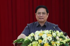 Thủ tướng Phạm Minh Chính kết luận buổi làm việc với lãnh đạo chủ chốt tỉnh Yên Bái. (Ảnh: Dương Giang/TTXVN)