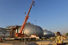 Cơ sở sản xuất dầu Abqaiq thuộc Công ty dầu lửa Aramco của Saudi Arabia. (Ảnh: AFP/TTXVN)