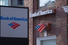 Một chi nhánh của Bank of America ở Cambridge, Massachusetts của Mỹ. (Ảnh: AFP/TTXVN)