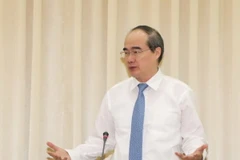 Bí thư Thành ủy Thành phố Hồ Chí Minh Nguyễn Thiện Nhân. (Ảnh: Thanh Vũ/TTXVN)