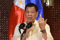 Tổng thống Philippines Rodrigo Duterte. (Ảnh: AFP/TTXVN) 