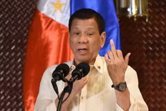Tổng thống Philippines Rodrigo Duterte. (Ảnh: AFP/TTXVN) 