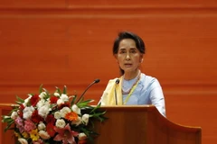 Cố vấn Nhà nước Myanmar Aung San Suu Kyi. (Ảnh: EPA/TTXVN)