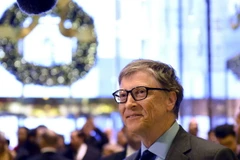 Tỷ phú Bill Gates tại New York, Mỹ ngày 13/12 vừa qua. (Ảnh: AP/TTXVN)