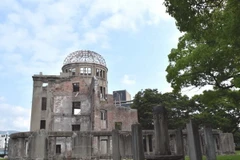 Genbaku Dome - tòa nhà chứng tích về sức phá hủy của bom hạt nhân. (Ảnh: Nguyễn Tuyến-Gia Quân/ Vietnam+) 