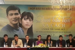 Quang cảnh buổi họp báo. (Ảnh: Trần Khôi/Vietnam+)