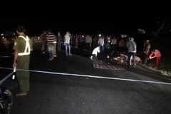 Hiện trường vụ tai nạn nạn. (Ảnh: Đậu Tất Thành/TTXVN)