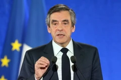 Ứng cử viên Francois Fillon phát biểu trong chiến dịch vận động tranh cử ở Charleville-Mezieres, Đông Bắc nước Pháp ngày 2/2. (Ảnh: AFP/TTXVN)