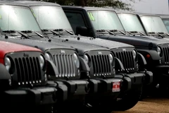 Xe Jeep trưng bày ở Yucca Valley, California, Mỹ ngày 12/1. (Ảnh: EPA/TTXVN)