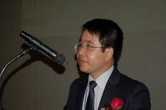 Phó Đại sứ Trần Anh Vũ phát biểu tại hội thảo. (Ảnh: Vũ Toàn-Hữu Tuyên/Vietnam+)