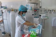 Chăm sóc trẻ sơ sinh. (Ảnh minh họa: Hoàng Nguyên/TTXVN)