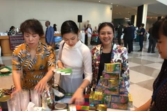 Gian hàng của Việt Nam tại hội trà và cafe tại Liên hợp quốc. (Ảnh: Hoàng Minh Nga/Vietnam+)