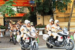 Đội Cảnh sát tuần tra. (Ảnh: Doãn Tấn/TTXVN)