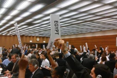 Một phiên đàm phán của Liên hợp quốc về hiệp ước cấm vũ khí hạt nhân. (Nguồn: icanw.org)