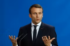 Tân Tổng thống Pháp Emmanuel Macron. (Ảnh: AFP/TTXVN)