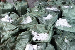 Thuốc lá lậu. (Ảnh: TTXVN phát)