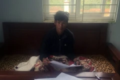 Đối tượng Trần Ngọc Linh bị bắt khi đang lẩn trốn. (Ảnh: Cơ quan cơ quan cảnh sát cung cấp)