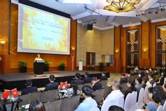 Quang cảnh tọa đàm. (Ảnh: Minh Quyết/TTXVN)