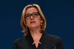 Bộ trưởng Nội vụ Anh Amber Rudd. (Ảnh: AFP/TTXVN)