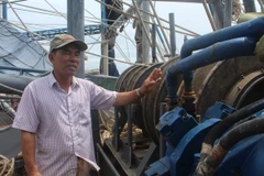 Tàu vỏ thép. (Ảnh: Hoa Mai/TTXVN)