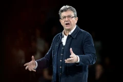 Ứng cử viên Jean-Luc Melenchon trong chiến dịch vận động tranh cử ở Rennes, miền Tây Pháp ngày 26/3 vừa qua. (Ảnh: AFP/TTXVN)