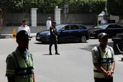 Cảnh sát Ai Cập tăng cường an ninh. (Ảnh: AFP/TTXVN)