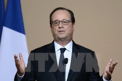 Tổng thống Pháp Francois Hollande. (Ảnh: AFP/TTXVN)